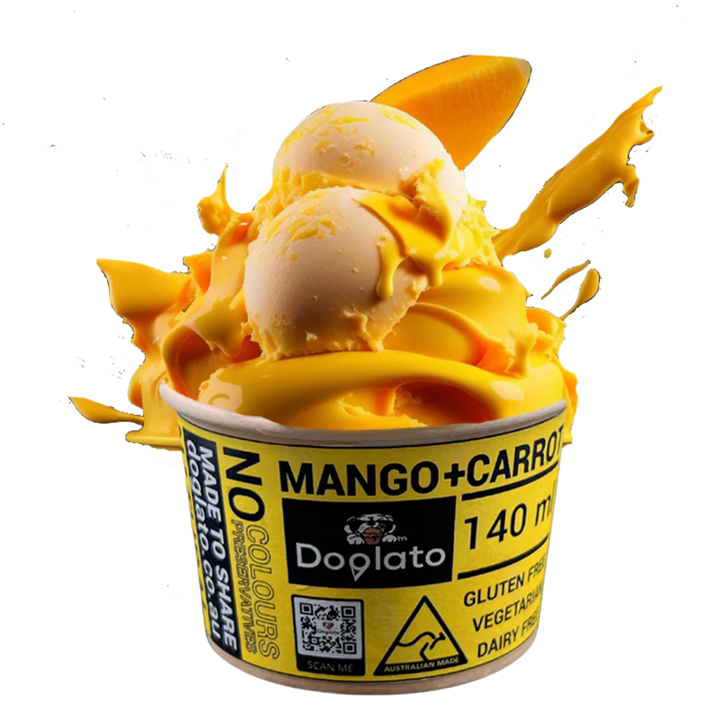 Doglato Ice Cream 100ml Frozen Mango&Carrot