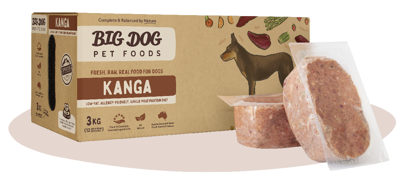 BIG DOG Kangaroo Low Allergy, Single Protein Raw Diet