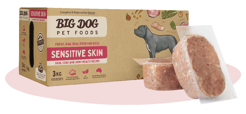 BIG DOG Sensitive Skin Raw Diet for Skin Health and Arthritis