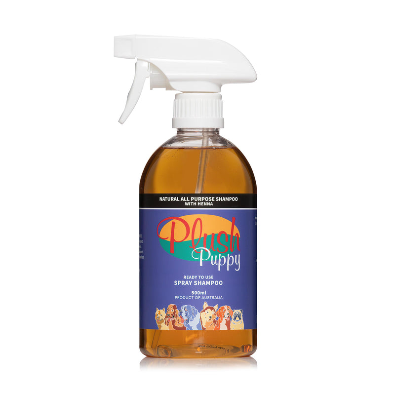 Plush Puppy Natural All Purpose Spray Shampoo with Henna Ready to use spray 500ml