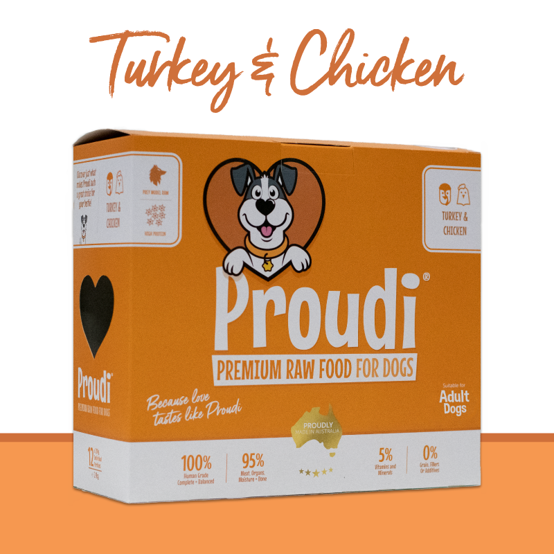 Proudi Perfect Raw Dog Food  Turkey&Chicken