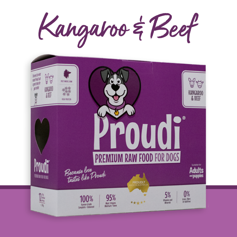 Proudi Perfect Raw Dog Food  Kangaroo&Beef